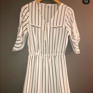 Evite&black stripe dress